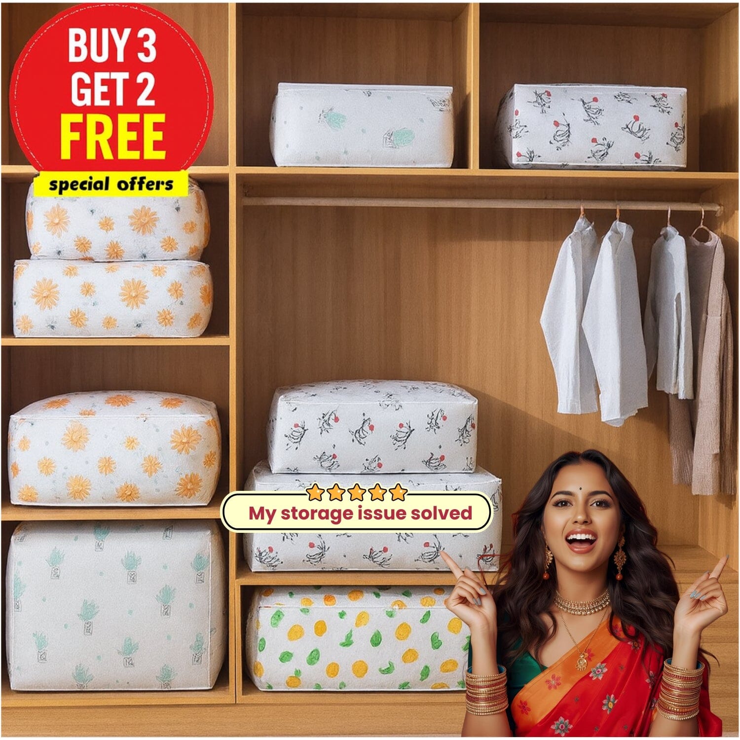 MegaStore™ Foldable Dust-Proof Storage Bag - Large Size