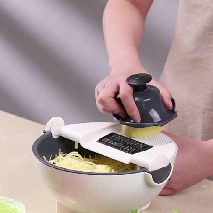 9-IN-1 Great Vegetable Cutter with Drain Basket