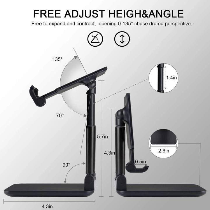 MOBISTAND™ Portable and Height Adjustable Mobile & Tablet Stand